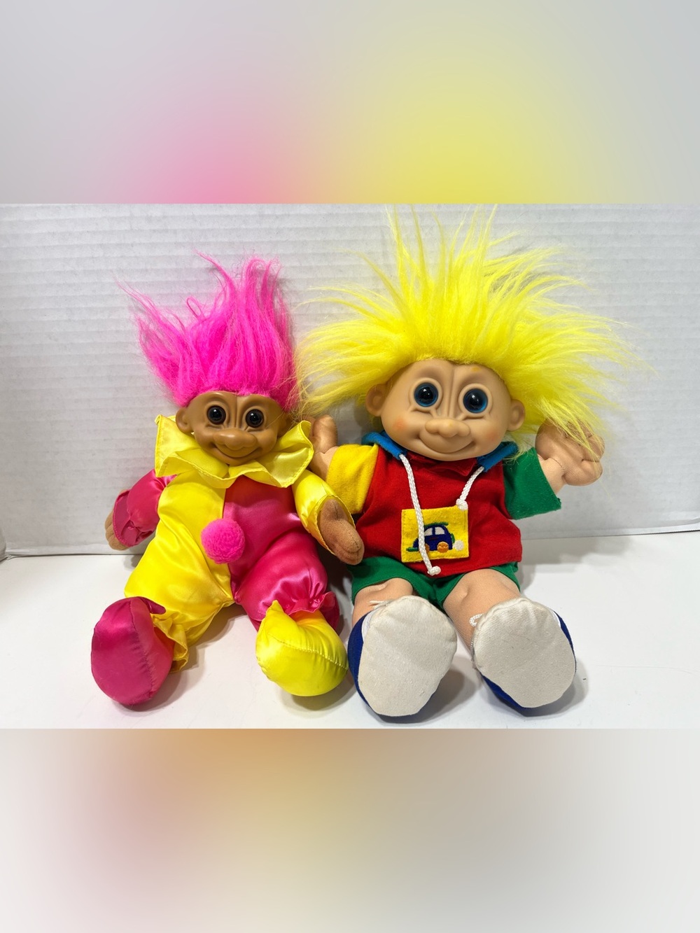 Vintage TROLL Dolls lot of 2 Russ